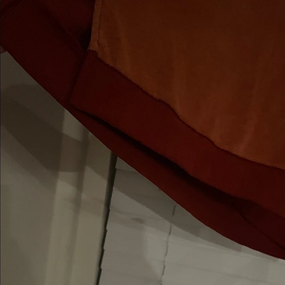 POL Rust Orange Lace-Up Back sweatshirt - Picture 11 of 15